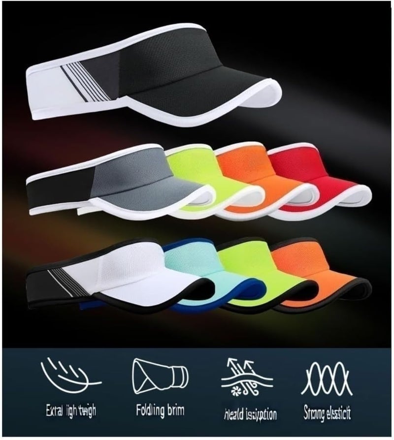OTTERSHELL Store Cooling Sports Sun Visor Hat for Men & Women，Lightweight, Stretchy Packable Running Visor-for Golf, Tennis, Hiking - Image 2